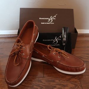 Rancourt and Co. Read Boat Shoe in Color: Natural
